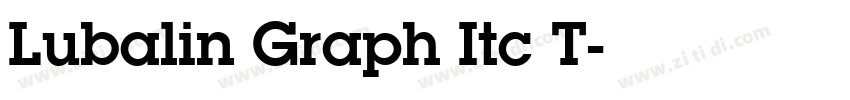 Lubalin Graph Itc T字体转换